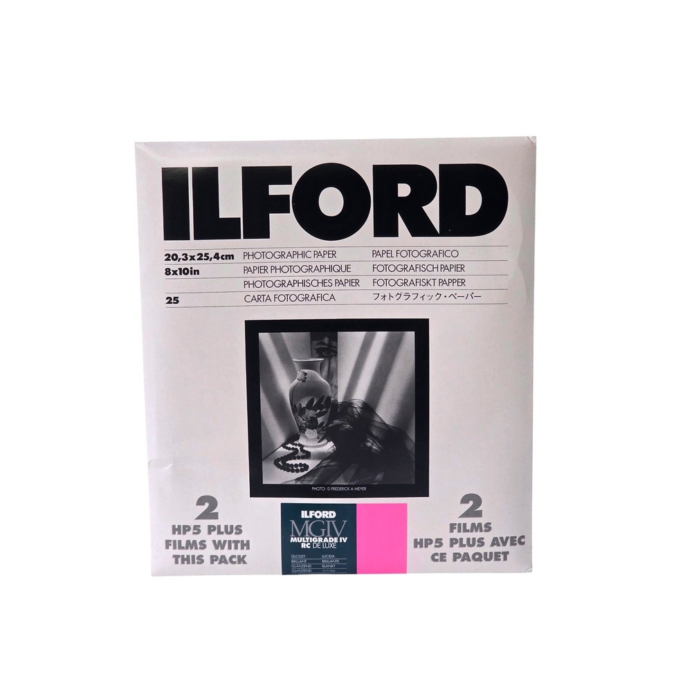 Ilford Multigrade IV RC Deluxe Glossy 8x10 Photographic Paper 25 Sheets MG4RC1M
